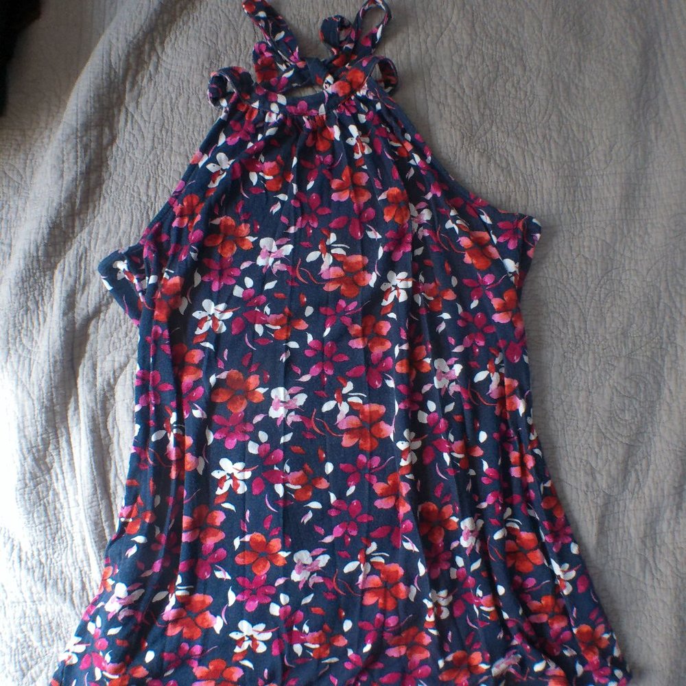 Floral Halter Mini Dress